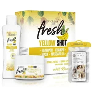 Подарочный набор с ароматом банана Salerm Fresh Yellow Shot (3 продукта)