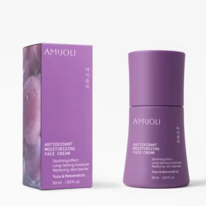 AMIJOLI Aнтиоксидантный крем для лица с экстрактом юдзу и ресвератролом-Antioxidant Moistruzing Face Cream Yuzu&Resveratrol , 50мл