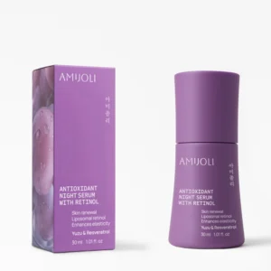 AMIJOLI Ночная обновляющая сыворотка с ретинолом, экстрактом юдзу и ресвератролом против первых возрастных изменений-Antioxidant Night Serum With Retinol Yuzu&Resveratrol, 30мл