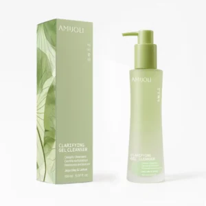 AMIJOLI Очищающий гель для умывания с кислотами, вулканической глиной и экстрактом лотоса-Clarifying Gel Cleanser JeJu Clay&Lotus, 150мл