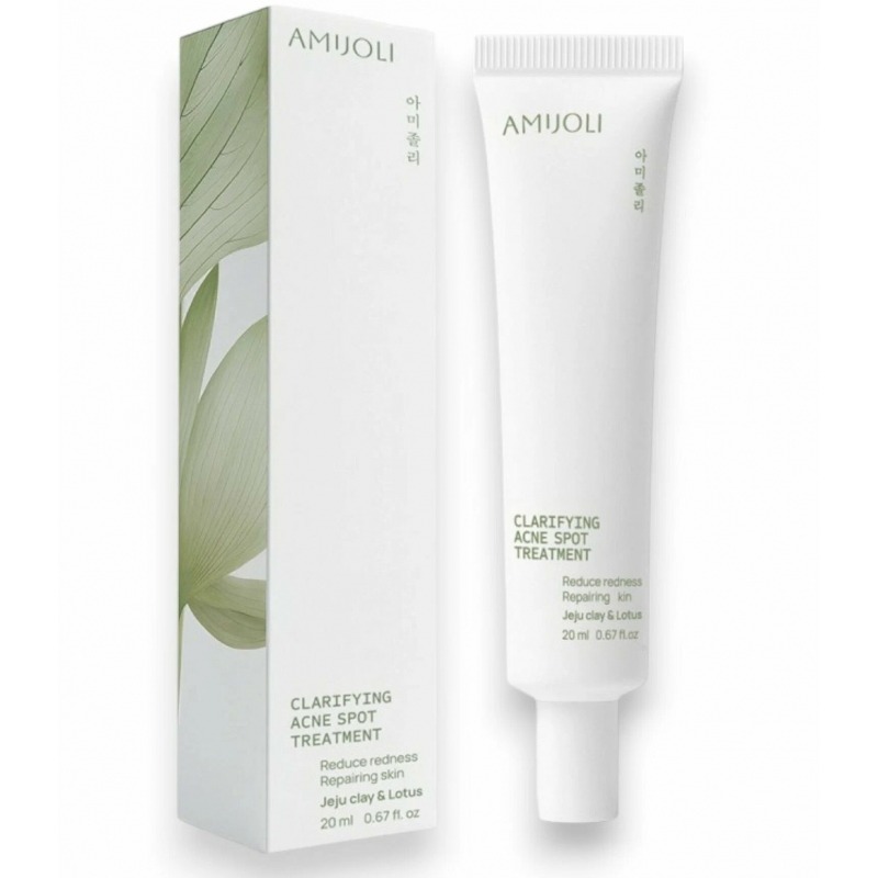 Amijoli Гель для точечного применения против акне Clarifying Acne Spot Treatment JeJu Clay & Lotus, 20 мл