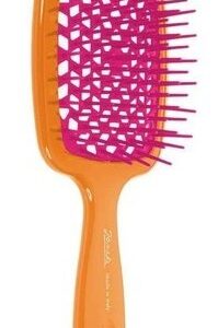 Расческа Маленькая Janeke Superbrush Small Двухцветная 86sp234 (Ara - Оранжевый/Фиолетовый )17,5x7x3 см