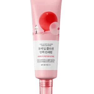 Солнцезащитная сыворотка с коллагеном Round Lab Camellia Deep Collagen Firming Sun Serum SPF50+ PA++++, 50 мл